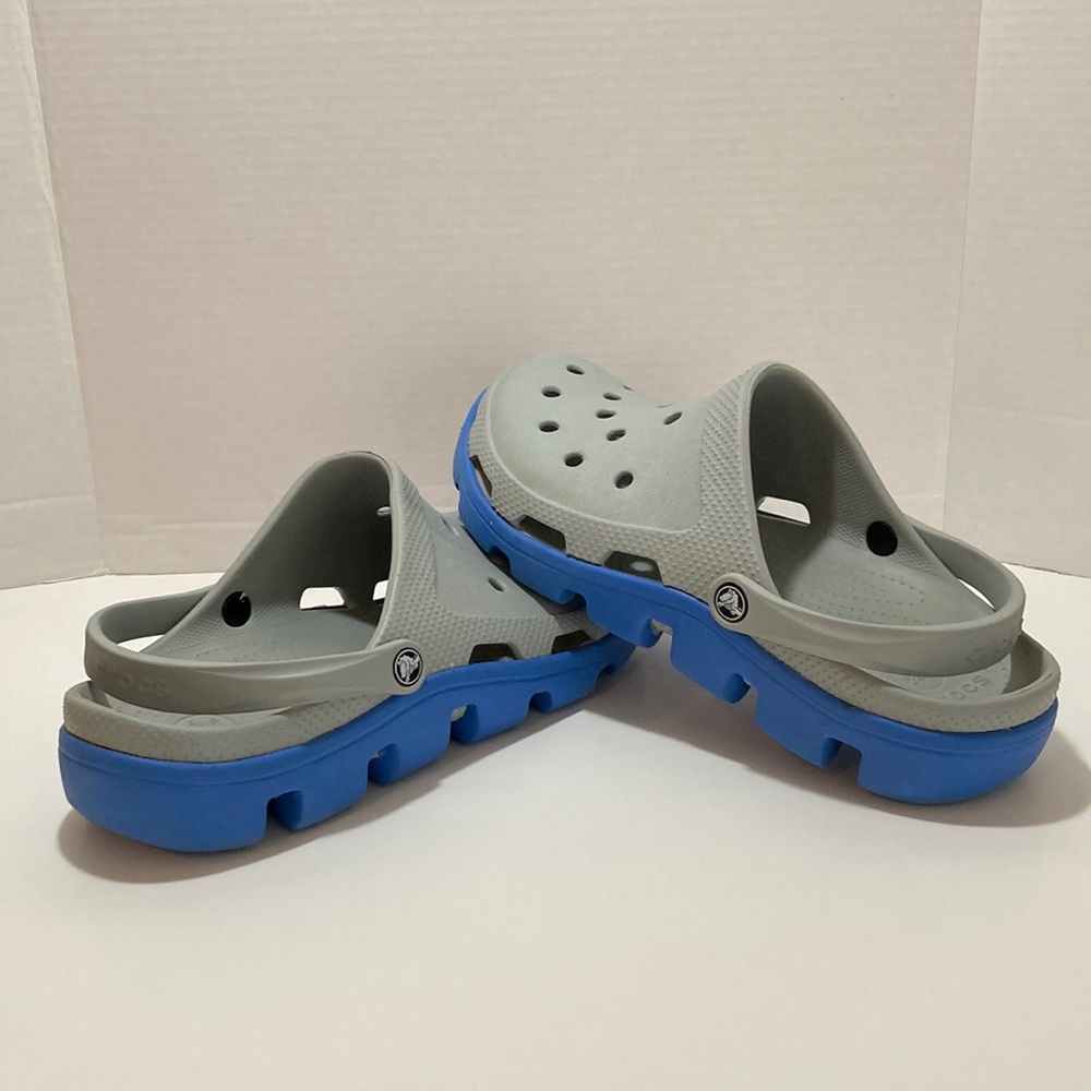 Classic Crocs Clog Size 13 Mens Blue Gray Pre-Owned